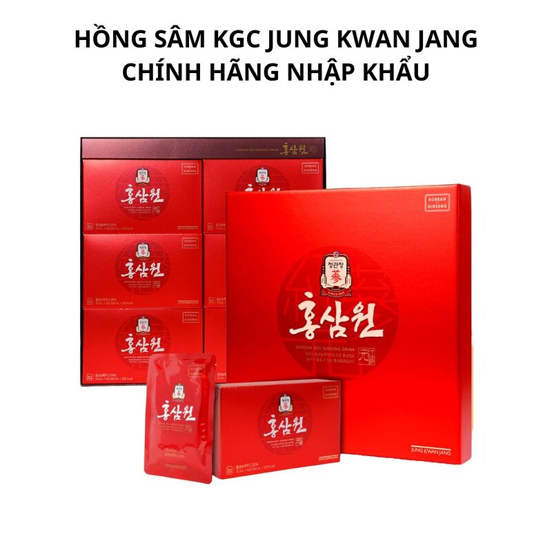 Nước Hồng Sâm Won KGC Jung Kwan Jang 70 mL x 30 Gói 36
