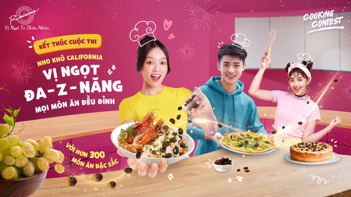 Hơn 300 món ăn sáng tạo tạm khép lại hành trình đầy cảm hứng của Nho Khô California 1 Hơn 300 món ăn sáng tạo tạm khép lại hành trình đầy cảm hứng của Nho Khô California