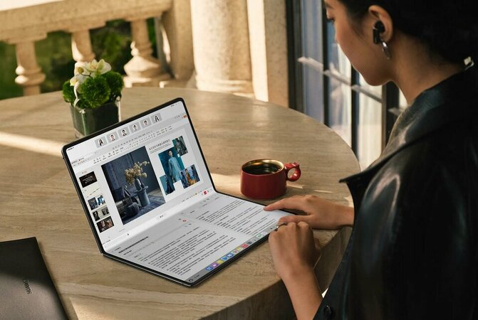 Huawei ra mắt laptop màn hình gập MateBook Fold Ultimate Design: dùng chip "nhà trồng", thách thức mọi đòn cấm vận của Mỹ 1 Huawei ra mắt laptop màn hình gập MateBook Fold Ultimate Design: dùng chip "nhà trồng", thách thức mọi đòn cấm vận của Mỹ huawei ra mat laptop man hinh gap matebook fold ultimate design dung chip nha trong thach thuc moi don cam van cua my