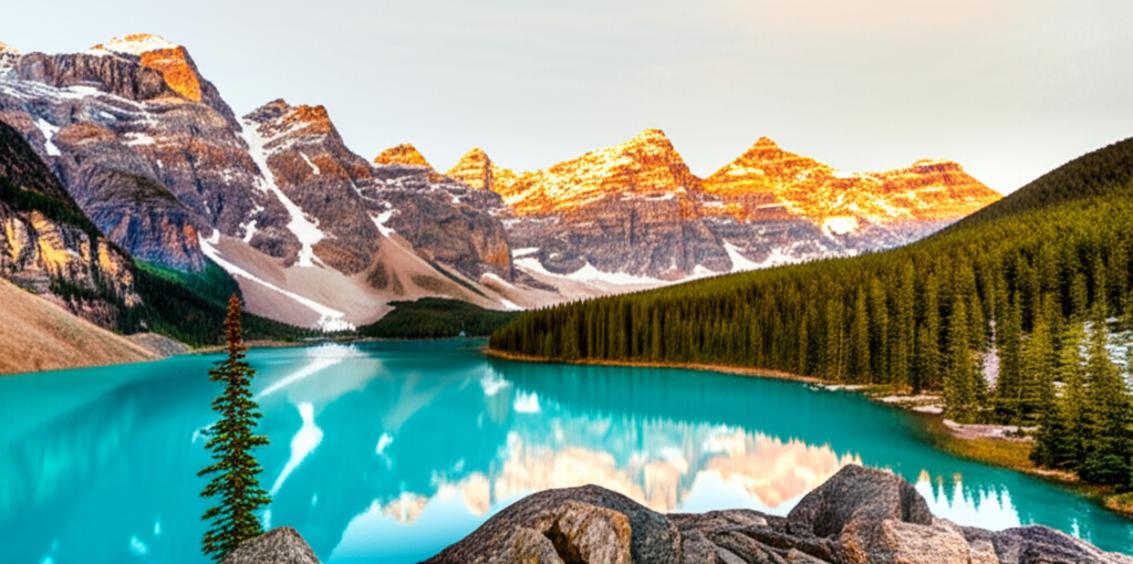 Săn Vé Máy Bay Đi Canada: Bí Quyết & Ưu Đãi HOT Nhất! 1 Banff National Park in autumn: vivid colors, mountains