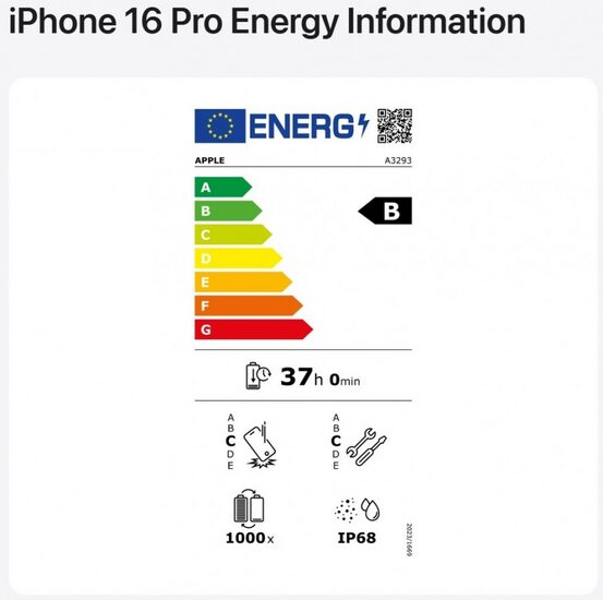 Apple chê phương pháp thử nghiệm để gắn nhãn năng lượng của châu Âu apple che phuong phap thu nghiem de gan nhan nang luong cua chau au
