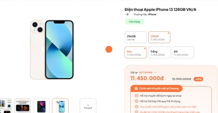 iPhone 13 tiếp rẻ bèo tháng 6, trở thành mẫu iPhone đáng mua nhất Việt Nam, hút khách hơn Galaxy S25 1 iPhone 13 tiếp rẻ bèo tháng 6, trở thành mẫu iPhone đáng mua nhất Việt Nam, hút khách hơn Galaxy S25