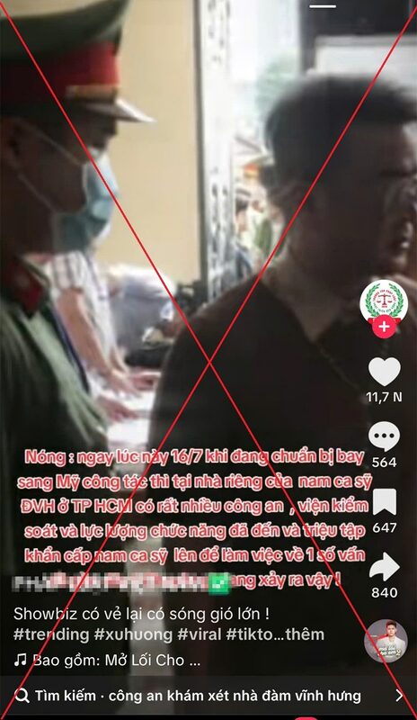 Đàm Vĩnh Hưng lên tiếng về thông tin bị công an đến xét nhà, nhắc đến bà Nguyễn Phương Hằng 1 Đàm Vĩnh Hưng lên tiếng về thông tin bị công an đến xét nhà, nhắc đến bà Nguyễn Phương Hằng